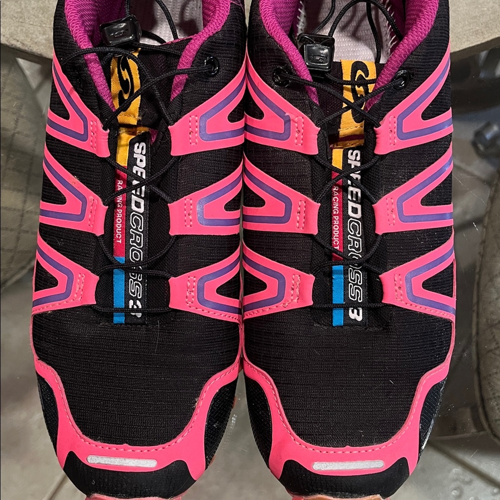Salomon Speedcross 3 CS Trail Running Shoes in Black and Pink Women’s Size 9 - Picture 2 of 13